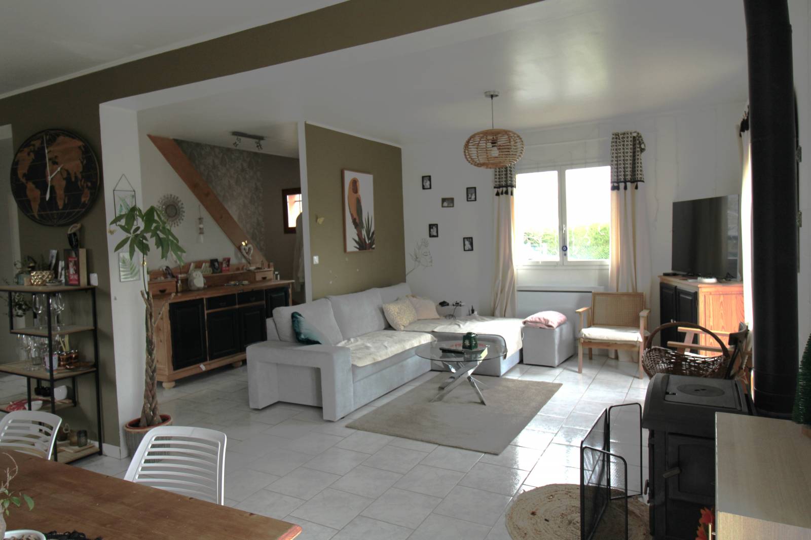 Maison à vendre Petit Caux Cuisine aménagée équipée ouverte sur séjour salon