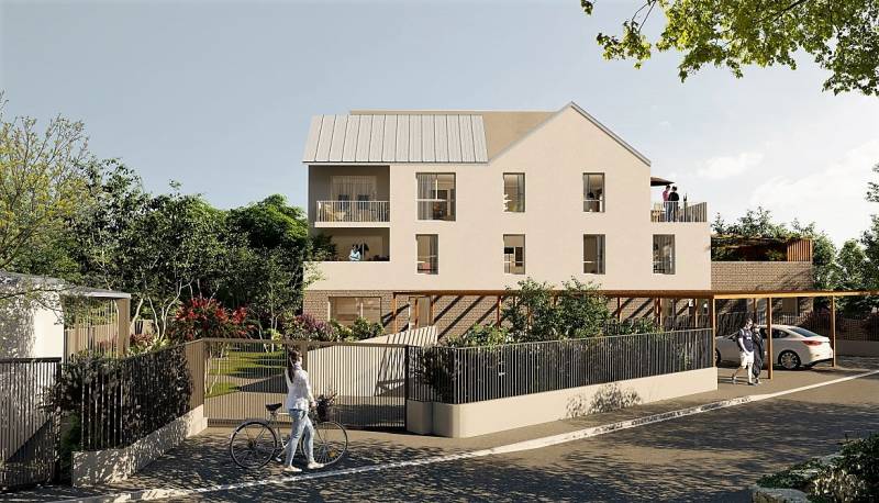 Appartement neuf proche de Rouen en rez de jardin